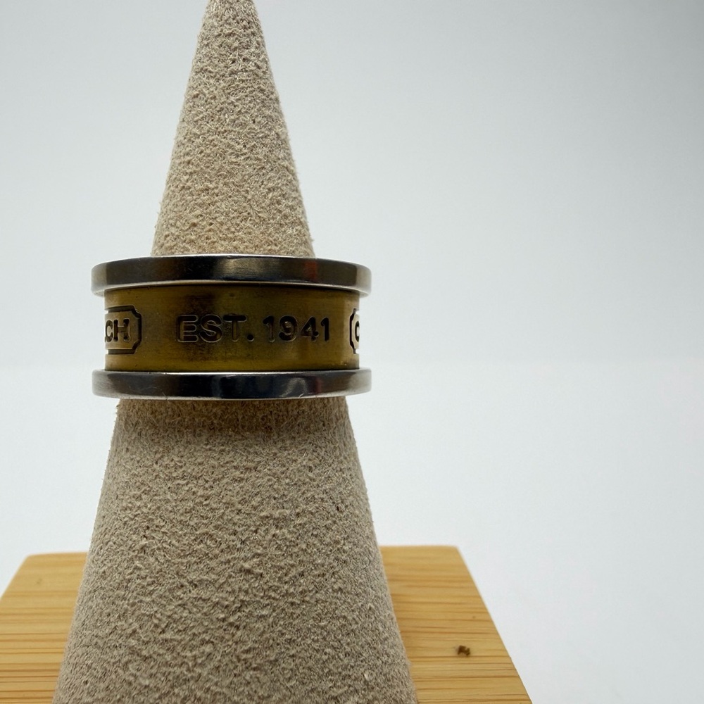 Coach Gold and Silver Women's Ring - Picture 4 of 6